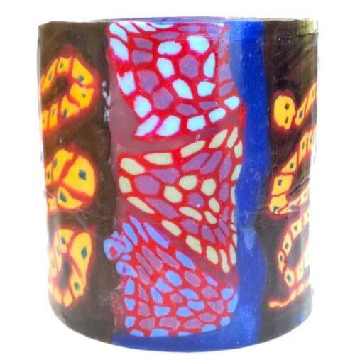 Rainbow Serpent Pillar Candle - Swazi Candles - Handmade - Fair Trade - Picture 1 of 1