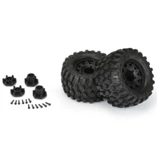 NEW Pro-Line 1/10 Hyrax Front/Rear 2.8" MT Tires Mounted 12mm Blk Raid (2)