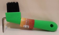 Tough-1 Hoof Pick / Brush Combination  Neon Green
