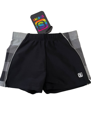 SHIWI  Badehose  Swimshorts Gr. 116 grau/schwarz NEU %% SALE %%