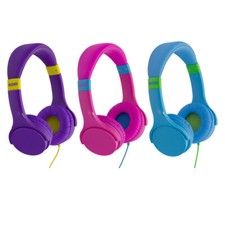 Moki Lil 3y+ Kids Headphones On Ear Headband Volume Limited w/3.5mm Jack