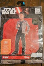  Disney Star Wars The Force Awakens 1 piece costume Finn Child size Lg