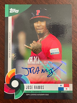 Jose Ramos Team Panama 2023 Topps World Baseball Classic Global Stars Autograph!
