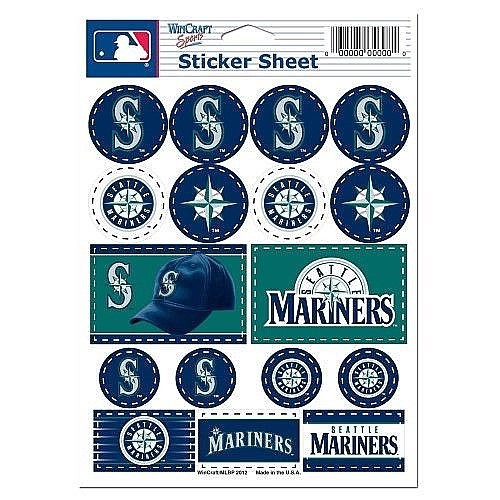 Seattle Mariners Vinyl DieCut Sticker Set / Decal Sheet *Free Shipping