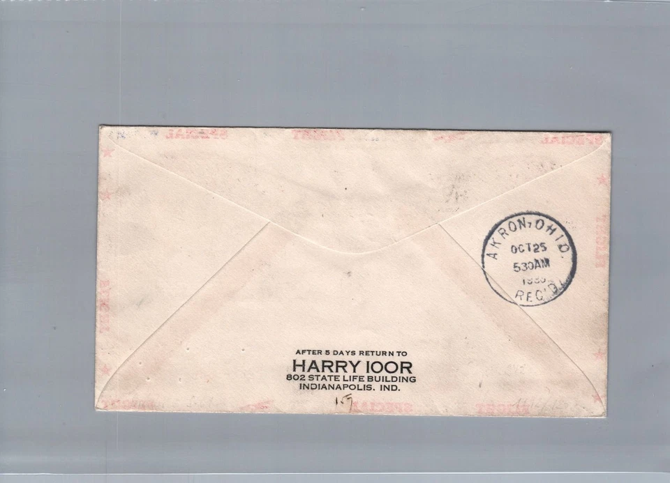 Graf Zeppelin Special Flight USA - Exposition 1933 - Miami nach Greensburg - Bild 2 von 2