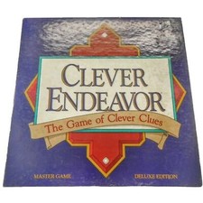 Clever Endeavor Deluxe Edition 1989 Vintage Board Game by Mind