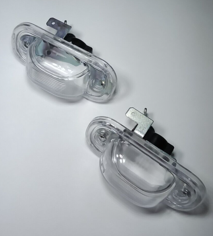 LICENSE PLATE LIGHT ASSEMBLY LENS & BULBHOLDERS PAIR VOLKSWAGEN VANAGON