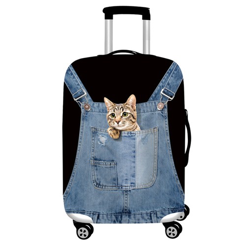 Funda protectora de equipaje con patrón de gato (sin estuche) de 19 a 32 pulgadas - Imagen 11 de 16