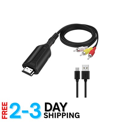 Mini RCA to HDMI Adapter 720P/1080P Video Converter for Game