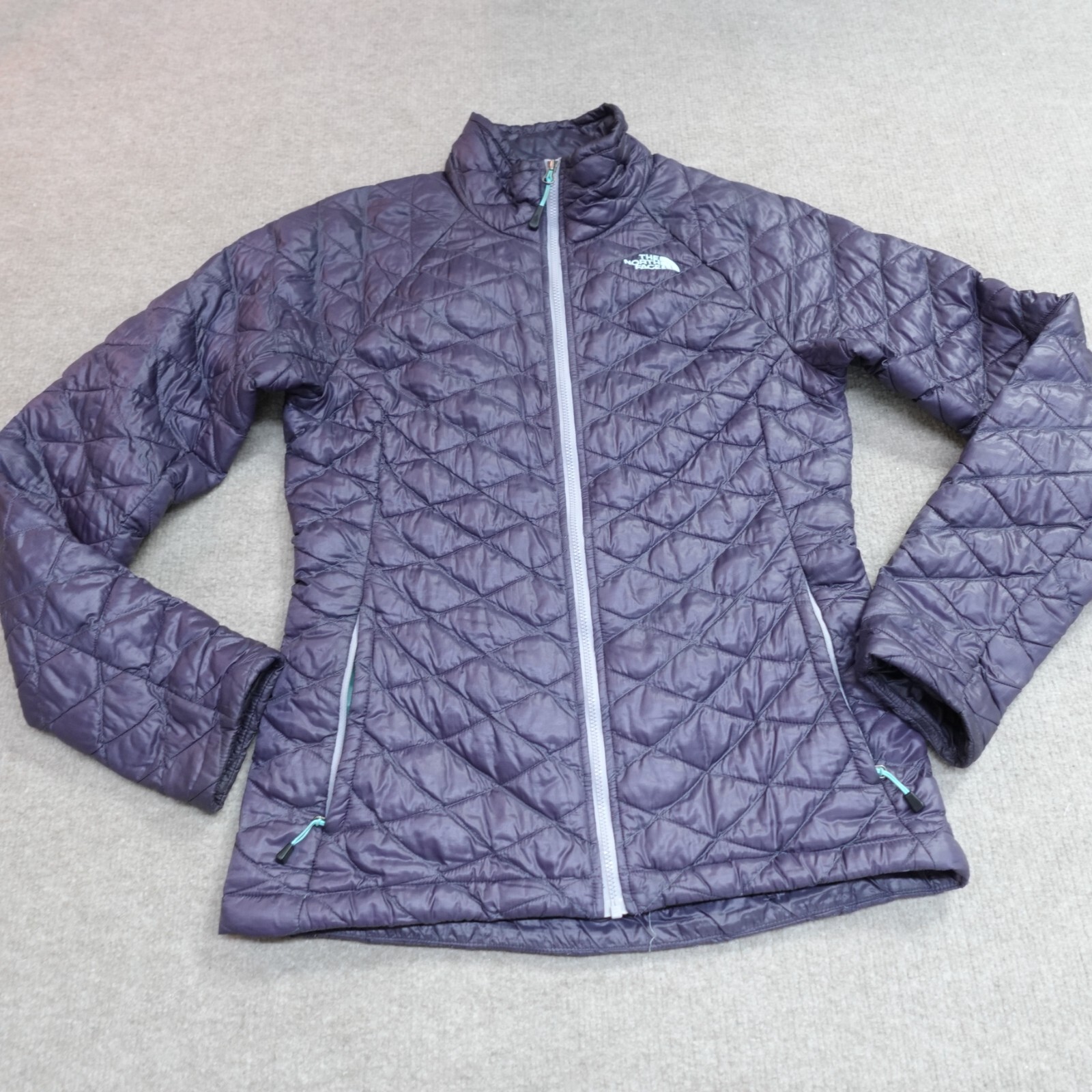 The North Face Womens Small Blue Purple Thermoball Full Zip Jacket
