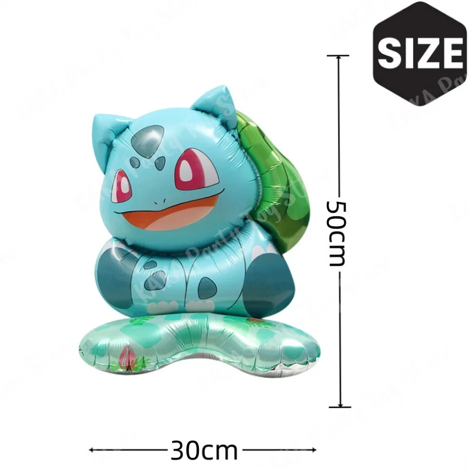 4 peças balões Pokemon em pé Pikachu Squirtle Bulbasaur Charmander venda quente - Imagem 3 de 4