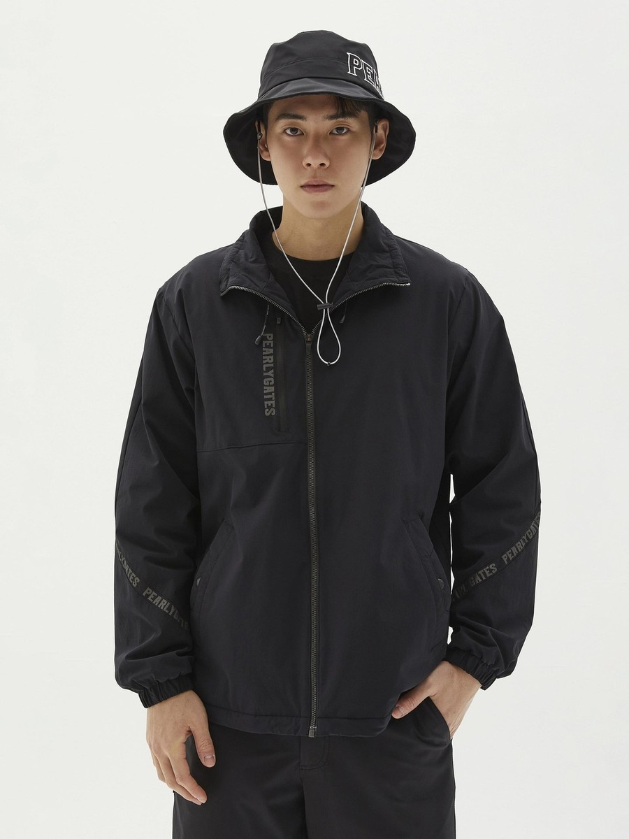 PEARLY GATES - PGGフュージョンフルジップフーディ(men&#39;s) PEARLY GATES Genuine PEARLY GATES GOLF Mens Logo Sleeve Warm Zip-Up