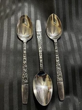 Vintage Hanford Forge Table Spoons Lot 3 SPRING LAKE Stainless JAPAN Flatware