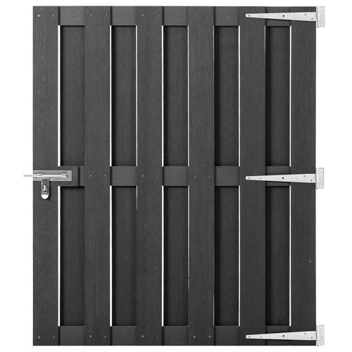 Poort 100x112 cm HKC grijs hekpoort toegangspoort bonanza hekpoort vidaXL - Afbeelding 2 van 56