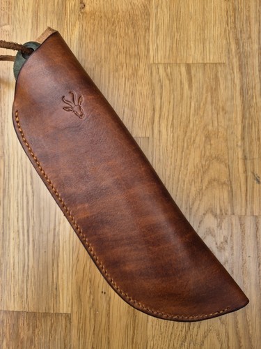 Leather Belt Sheath for Bahco Laplander saw /Bushcraft - Right handed