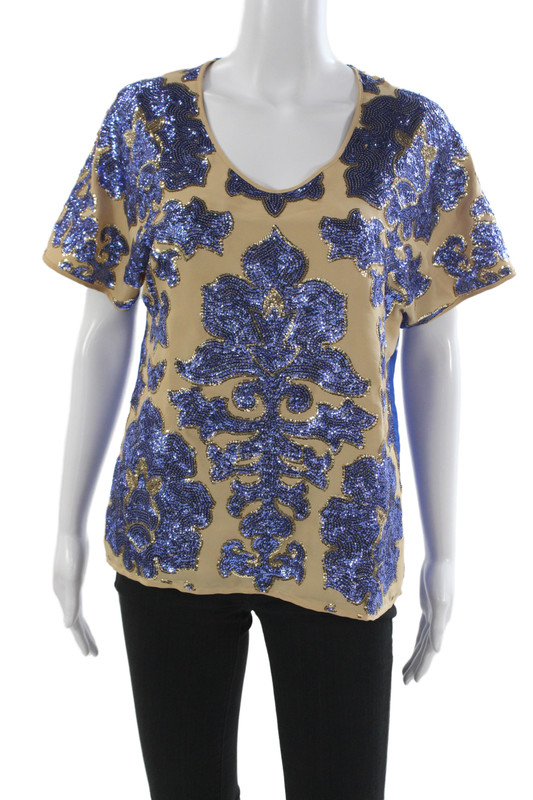 Neiman Marcus For Target Tracey Reese Women Multicolor Colorblock Blouse Size S