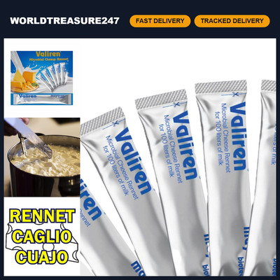 5 Rennet Coagulant Sticks - Makes 100L Cheese - Easy to Use for Beginners