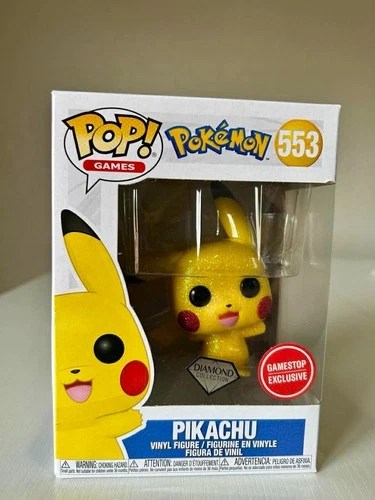 Funko POP! Pikachu Waving Diamond #553 GameStop Exclusive Pokemon Vinyl Figure