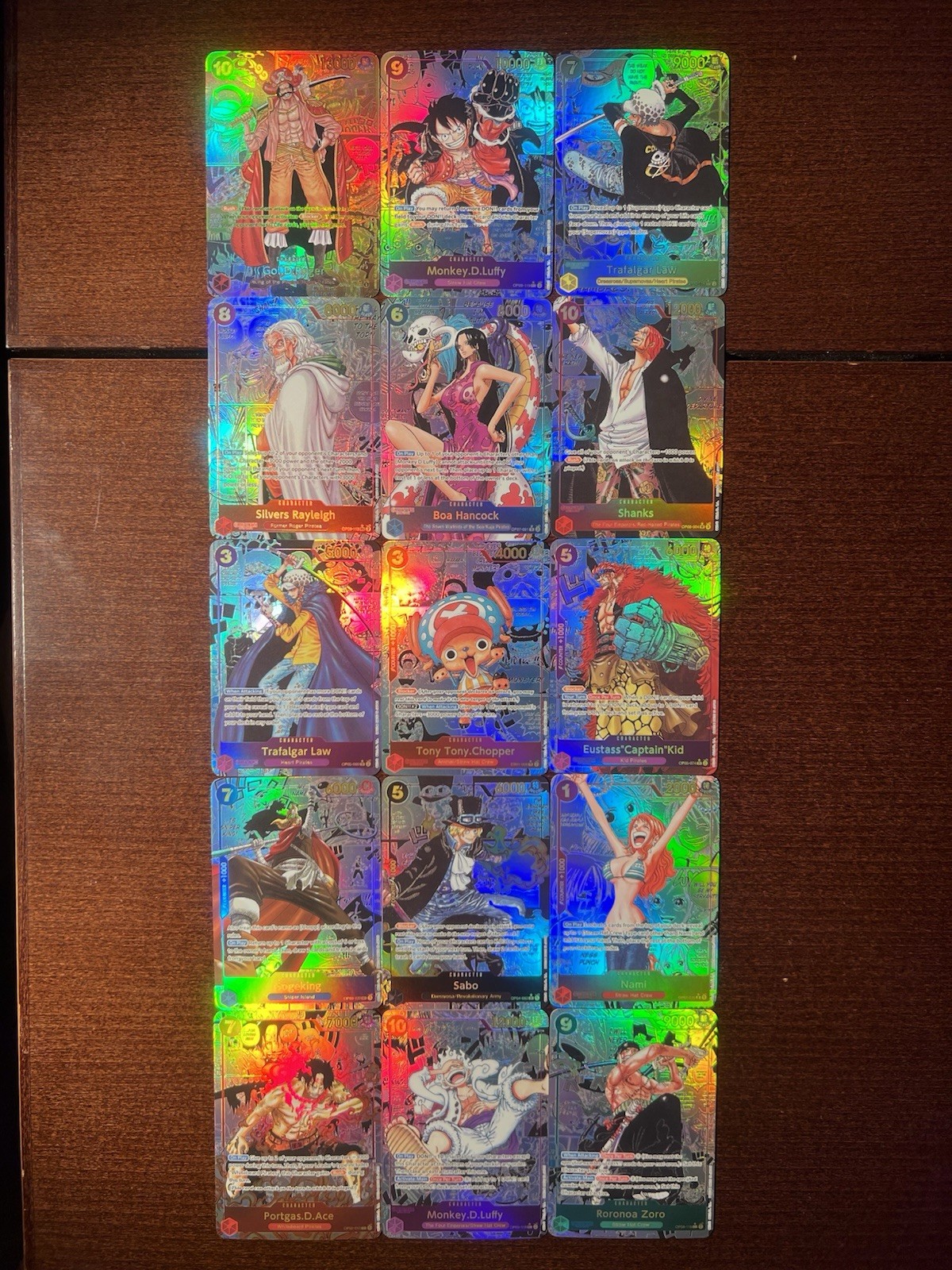 One piece Optcg Proxy/custom Manga Luffy Zoro Shanks Nami Teach Rayleigh Chopper