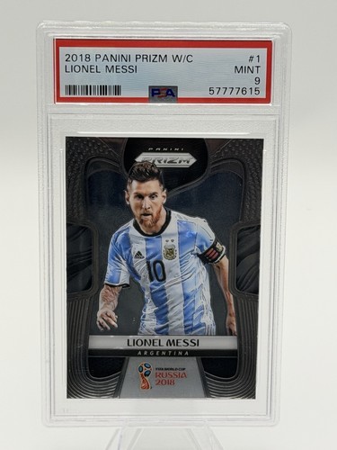 2018 Panini Prizm World Cup Lionel Messi Argentina #1 PSA 9