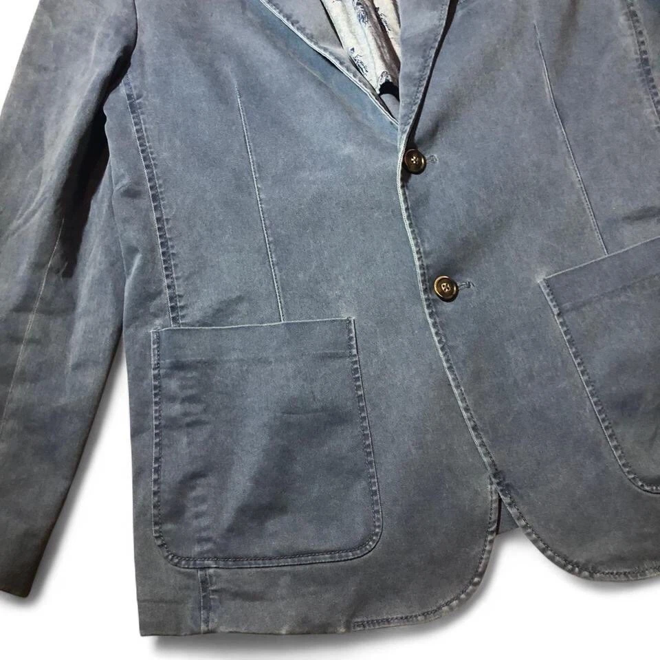 Tommy Bahama Chaqueta Hombre’s M Azul Boracay Blazer 2 Botones Elástico Foto 3 de 4