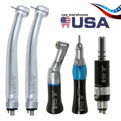 NSK Style Dental 2X High/Low Speed Handpiece Kit Air Turbine Contra Angle Motor