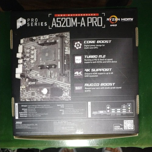 MSI A520M-A PRO AM4 Mainboard Neu aus Japan - Bild 15 von 24