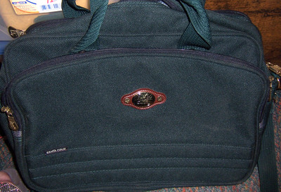 VINTAGE RICARDO OF BEVERLY HILLS SANTA CRUZ GREEN CARRY-ON - N0 4366