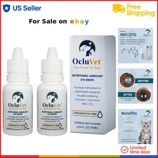 Pet Eye Drops All-Natural 16mL 2 Pack Supports Vision Eye Comfort