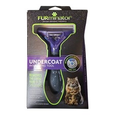 FURminator Undercoat Deshedding Tool for Medium-to-Large Cats Purple