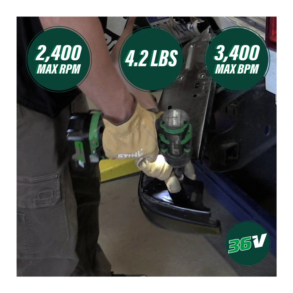 Kit de llaves de impacto de par medio inalámbricas de 1/2 pulgada Metabo HPT 36V MultiVolt Foto 2 de 4