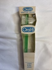 1 Vintage 1970s NOS New Green Oral B Denture Brush Made in USA
