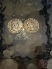 Franklin Half Dollars 90% SILVER Lot of 2 Coins - Dates and Mints Vary