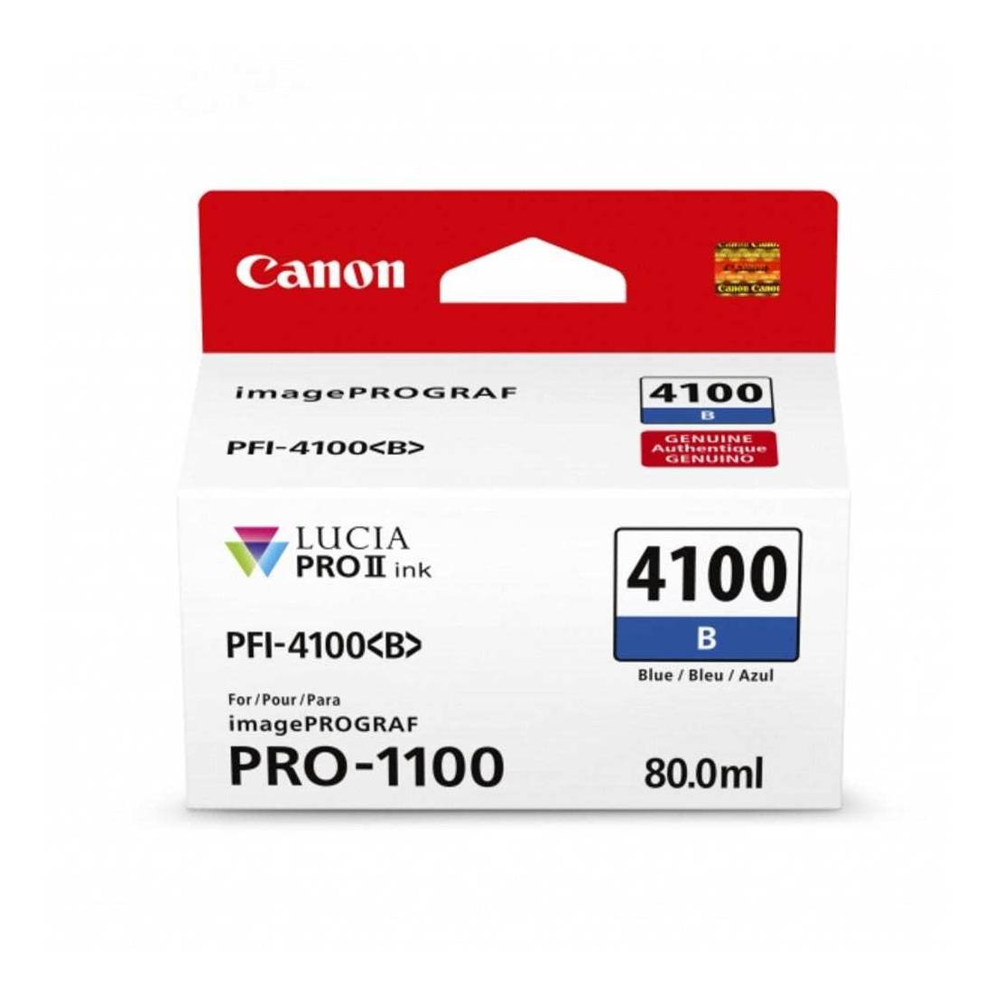 Canon LUCIA PRO II PFI-4100 Blue Ink Cartridge For PRO-1100