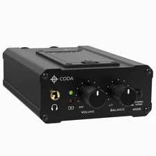 Coda Ultra-Compact Dual Channel Headphone Amplifier with XLR & TRS Inputs
