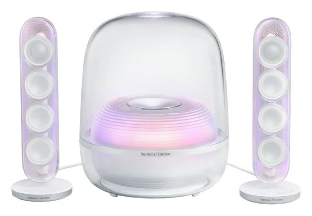 Harman Kardon Set altoparlanti pc SOUNDSTICKS 5 Clear white 190W HKSOUNDSTK5WEP - Immagine 3 di 4