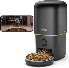 Automatic Cat Feeder with Camera - 5G WiFi Auto Cat Food Dispenser, 1080P HD ...