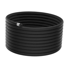 8AN Fuel Line, AN8 Braided Fuel Hose Nylon CPE, Transmission/Oil 20FT Black 8AN