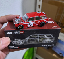 Kaido House × Mini GT Datsun 510 Wagon Carbon Fiber V2 Red KHMG063
