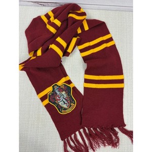 Harry Potter Gryffindor Scarf Unisex Fringe Maroon Yellow Striped