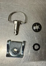 17mm Fairing Race Dzus Panel Silver 1/4 Turn Quick Release Clip Fastener USA