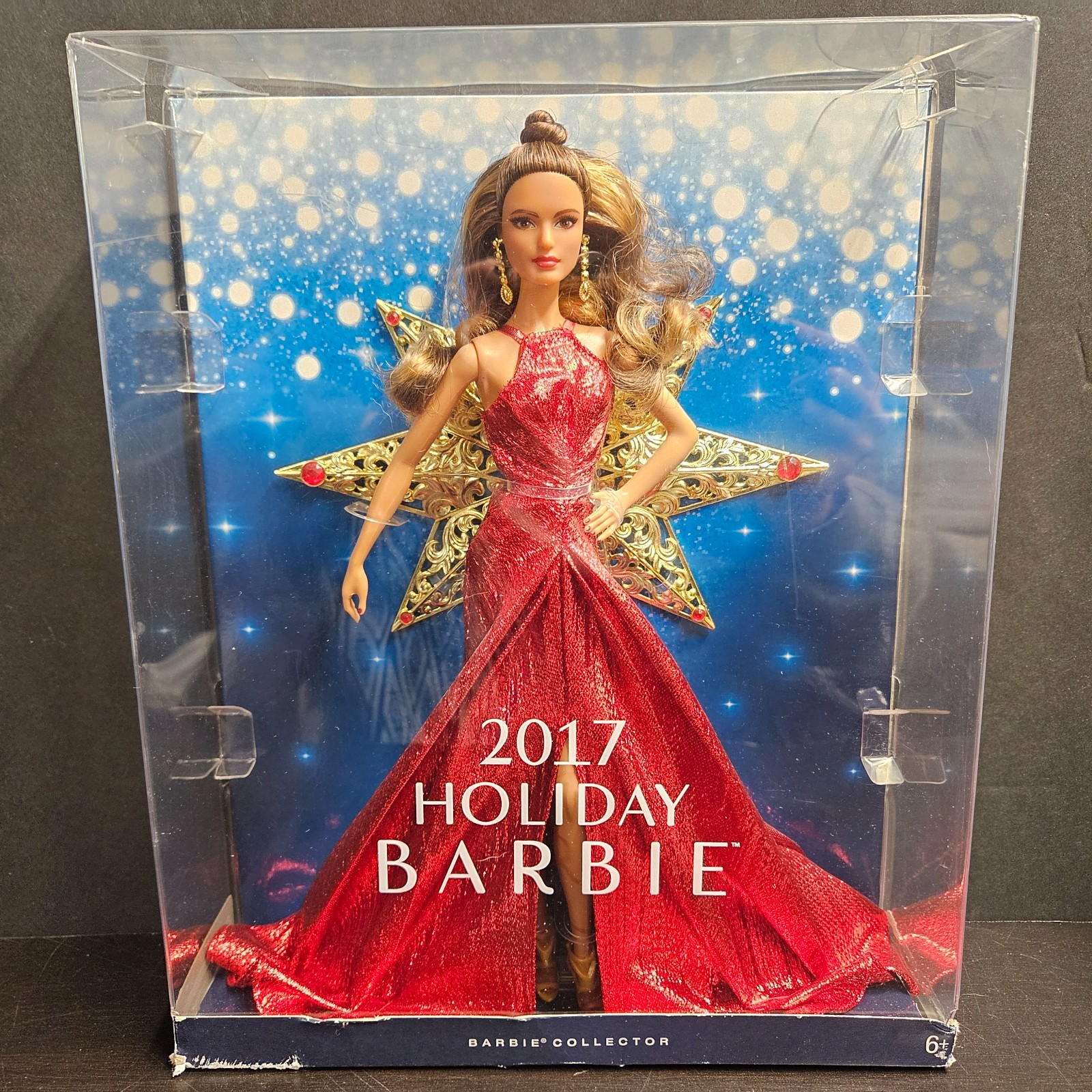 2017 HOLIDAY BARBIE Brunette Hispanic Teresa Doll Red Dress 