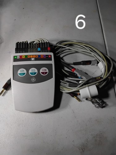 GE CAM HD 900995-003 GE MEDICAL EKG ACQUISITION W/LEADS - Picture 7 of 17