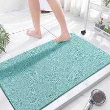 godehone Shower Mats Non Slip 47.2" x 23.6" Rectangular , Light Green