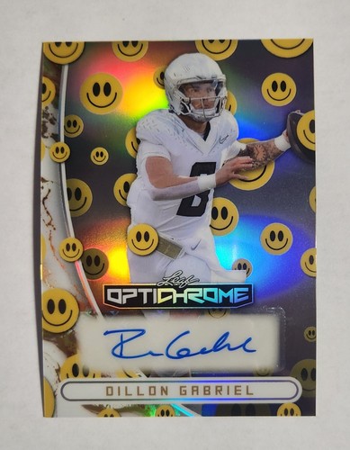 2026 Leaf Optichrome Dillon Gabriel RC AU SN/7 Browns