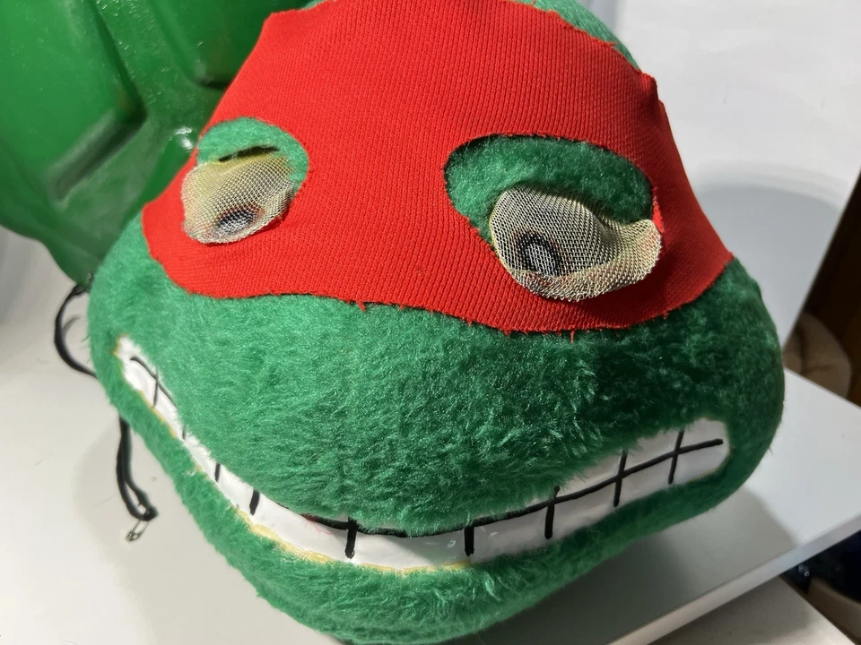 Disfraz de Tortugas Ninja Adolescentes Mutantes Cabeza y Caparazón de Tortuga - Mascota Rafael De Colección Foto 4 de 4