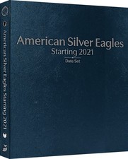 Whitman Prestige™ Coin Album - American Silver Eagles: Starting 2021 Date Set