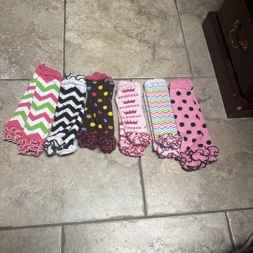 6 pair of girls leg warmers decorative no size Look really nice! 