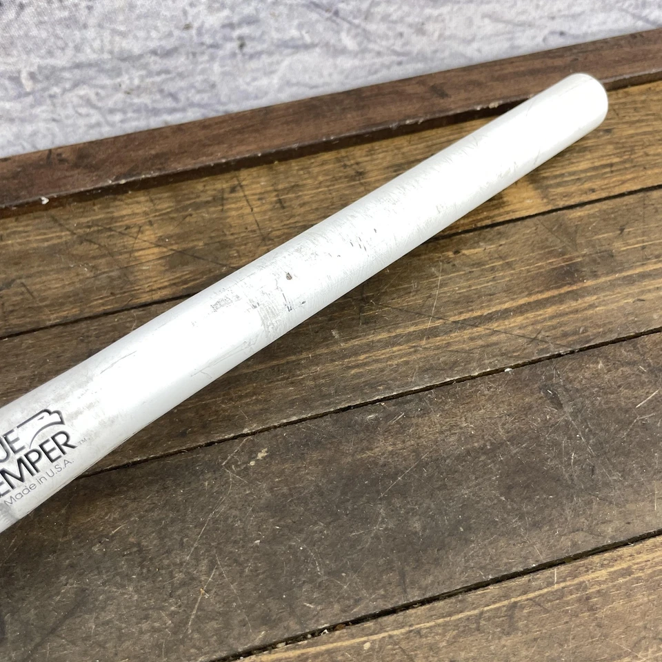 Manillar True Temper de Colección Blanco MTB Acero EE. UU. 25,4 mm Bicicleta de Montaña Años 90 Foto 4 de 4