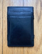 J. Crew MAGIC Leather Card Case/Wallet Brown Slim